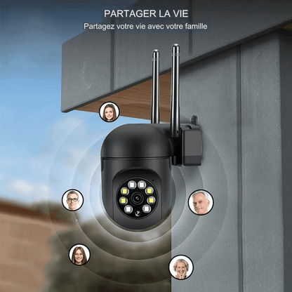 Camera Extérieur WIFI Motorisé Tracking Détection De Mouvement, Haut Parleur/Micro, Vision Nocturne - Adriansécurité