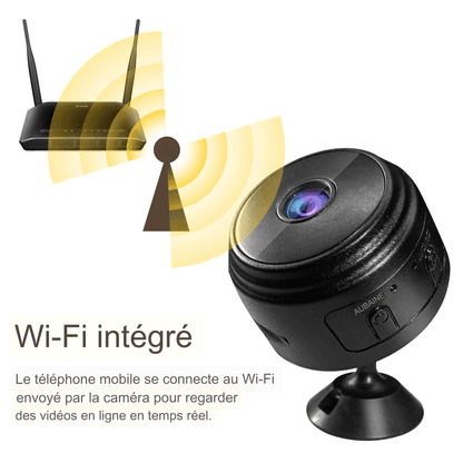 Camera Espion HD Wifi Batterie Vision Nocturne - Adriansécurité