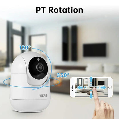 Camera Intérieur WIFI Motorisé Tracking Détection De Mouvement, Haut Parleur/Micro, Vision Nocturne - Adriansécurité